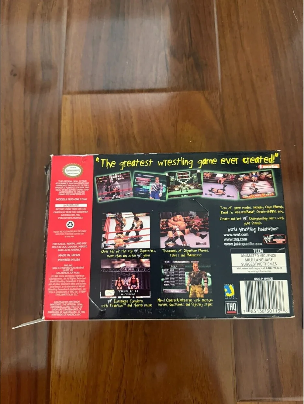 WWF WrestleMania 2000 (Nintendo 64, 1999) Complete In Box CIB